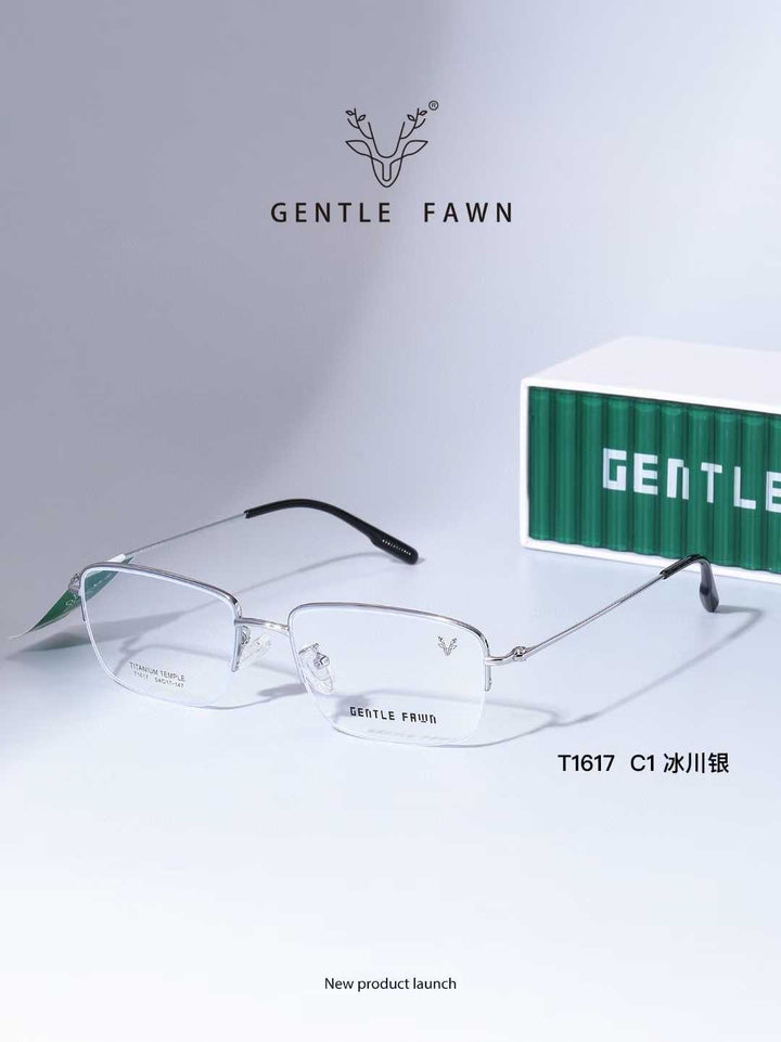 Gental Fawn T1617 Titanium Eyewear - Modern Elegance and Comfort