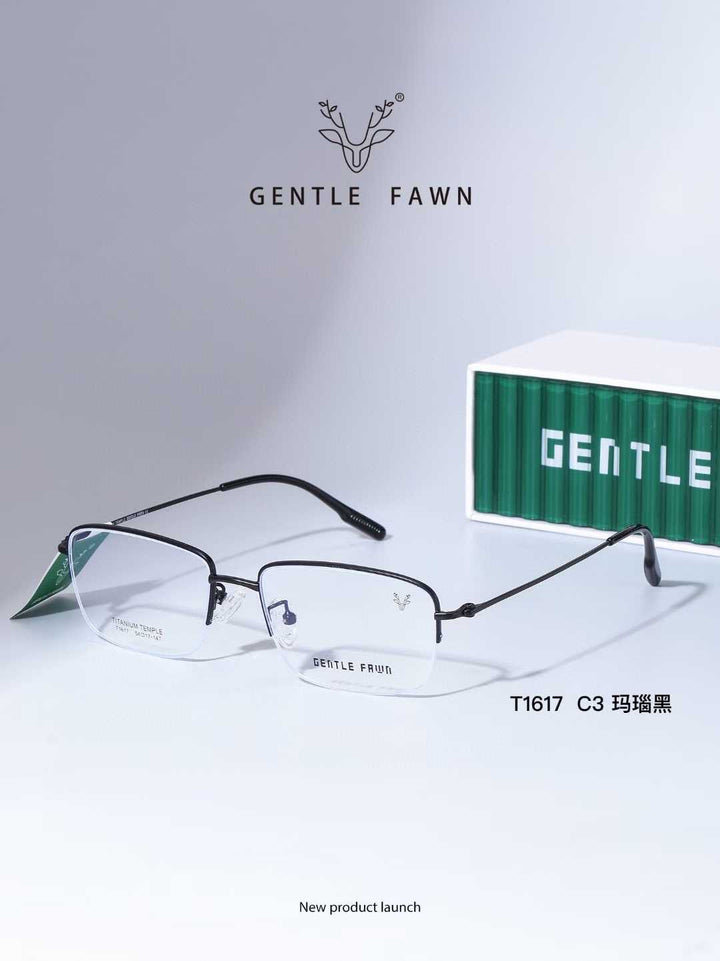 Gental Fawn T1617 Titanium Eyewear - Modern Elegance and Comfort