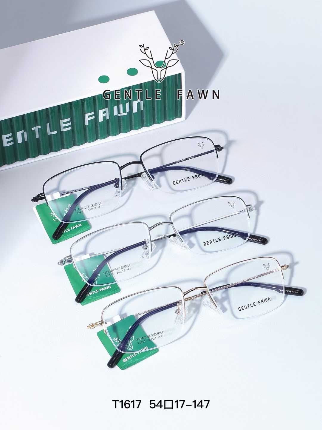 Gental Fawn T1617 Titanium Eyewear - Modern Elegance and Comfort