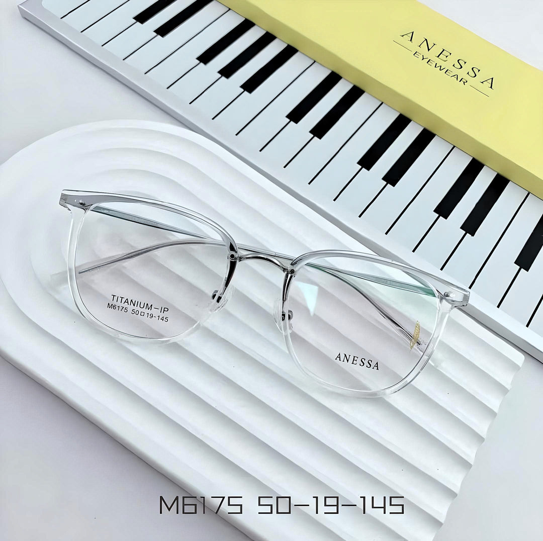 Anessa M6175 Lightweight Titanium Glasses - Sophisticated Minimalism