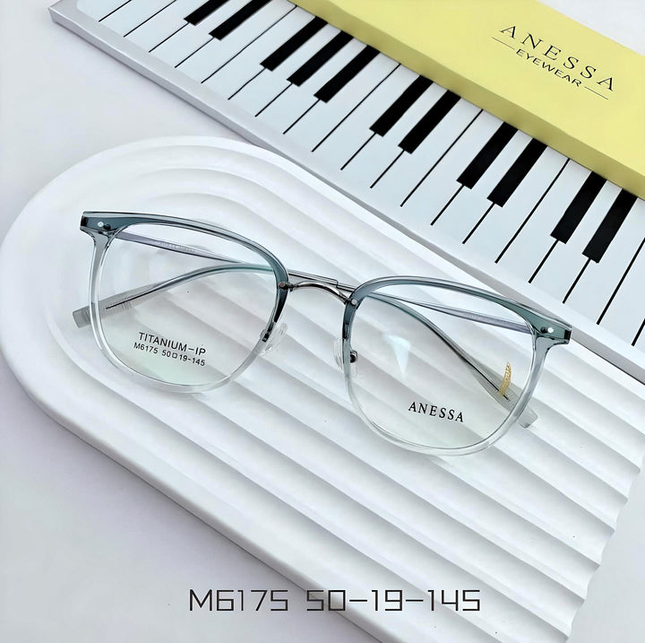 Anessa M6175 Lightweight Titanium Glasses - Sophisticated Minimalism