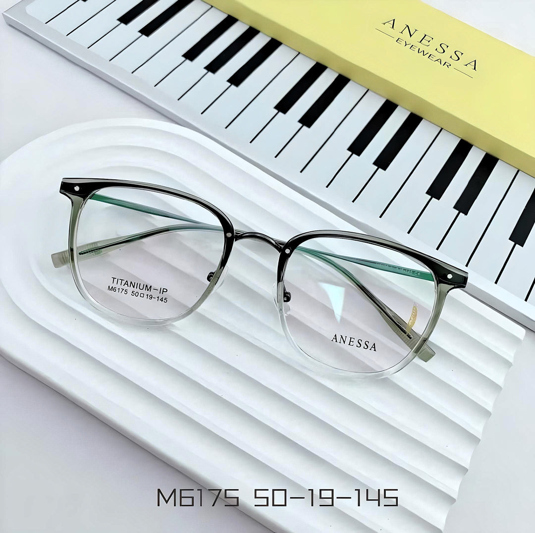 Anessa M6175 Lightweight Titanium Glasses - Sophisticated Minimalism