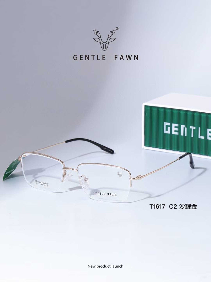 Gental Fawn T1617 Titanium Eyewear - Modern Elegance and Comfort