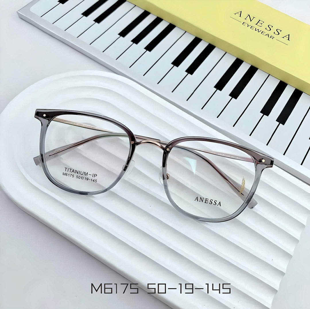 Anessa M6175 Lightweight Titanium Glasses - Sophisticated Minimalism