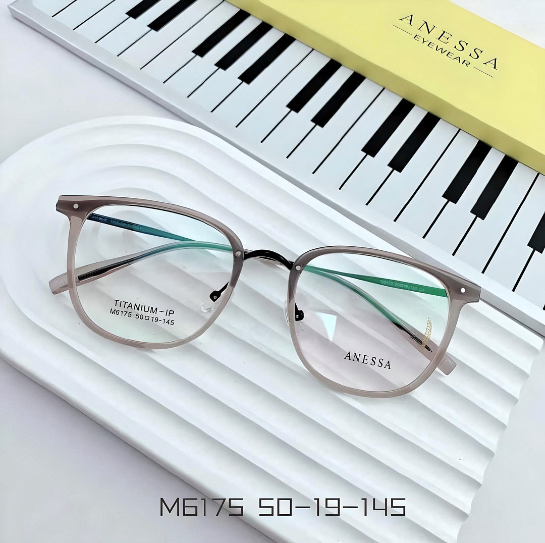 Anessa M6175 Lightweight Titanium Glasses - Sophisticated Minimalism